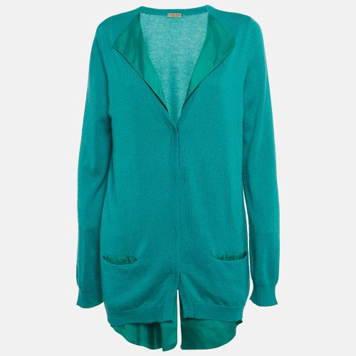 Bottega Veneta Green Cashmere and Silk Layered Cardigan M - Bottega Veneta - Modalova