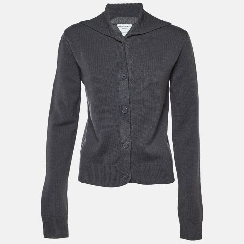 Bottega Veneta Grey Wool Knit Button Front Cardigan S - Bottega Veneta - Modalova