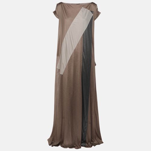 Bottega Veneta Taupe Polyester Maxi Dress S - Bottega Veneta - Modalova