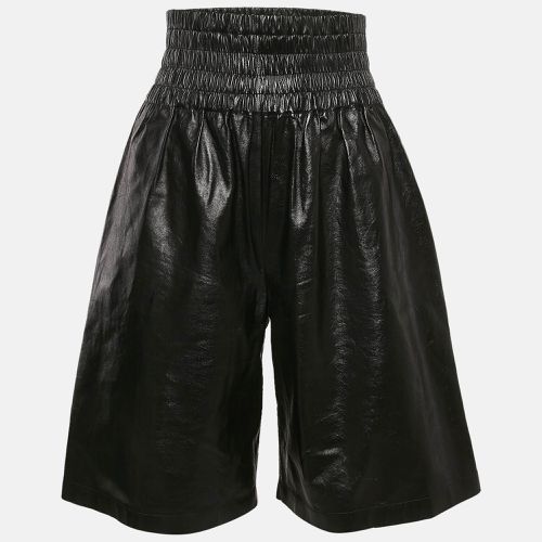 Bottega Veneta Black Leather High Waist Shorts XS - Bottega Veneta - Modalova