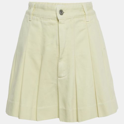 Bottega Veneta Cream Denim Pleated Mini Skirt S - Bottega Veneta - Modalova