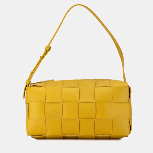 Bottega Veneta Yellow Leather Intrecciato Brick Cassette Bag - Bottega Veneta - Modalova