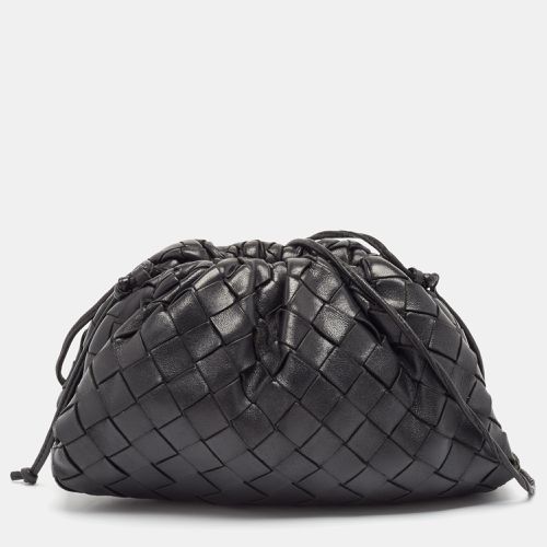 Bottega Veneta Black Intrecciato Leather Mini The Pouch Bag - Bottega Veneta - Modalova