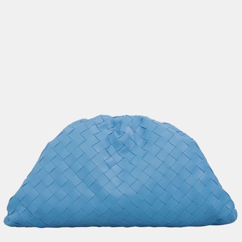 Bottega Veneta Blue Intrecciato Calf Leather The Pouch bag - Bottega Veneta - Modalova