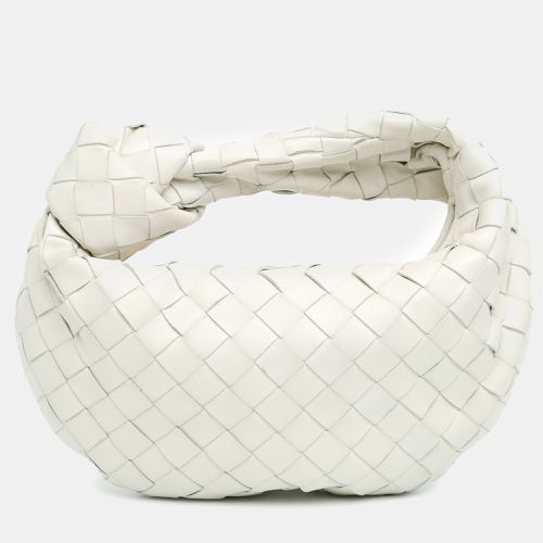 Bottega Veneta White Intrecciato Mini Jodie Bag - Bottega Veneta - Modalova