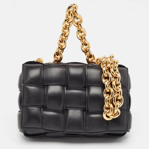 Bottega Veneta Black Padded Leather Cassette Chain Bag - Bottega Veneta - Modalova