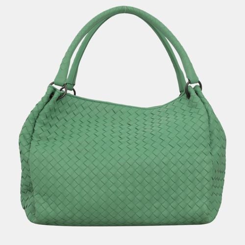 Leather Intrecciato Shoulder Bag - Bottega Veneta - Modalova