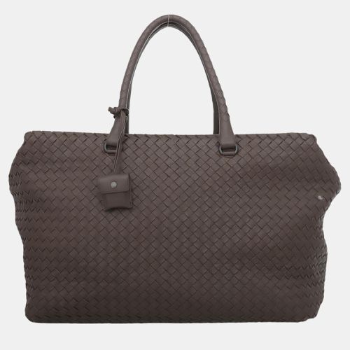 Bottega Veneta Brown Intrecciato Nappa Large Brick Bag - Bottega Veneta - Modalova