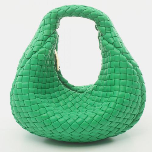 Bottega Veneta Green Leather Padded Jodie Intrecciato Handbag - Bottega Veneta - Modalova