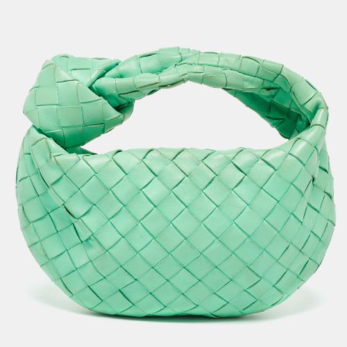 Bottega Veneta Light Green Leather Mini Jodie Hobo - Bottega Veneta - Modalova