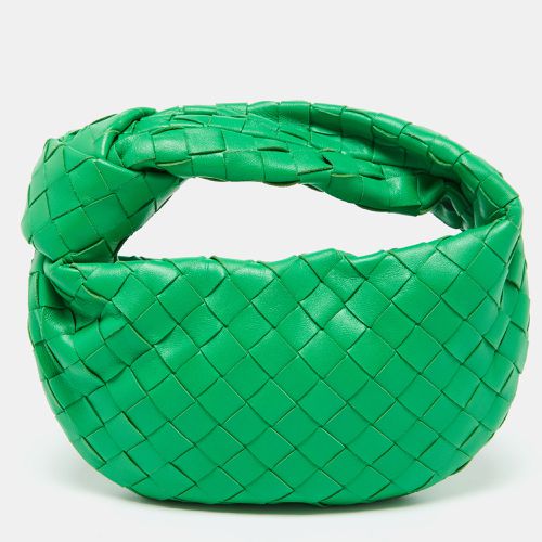 Bottega Veneta Green Leather Mini Jodie Hobo - Bottega Veneta - Modalova