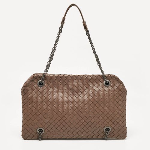 Bottega Veneta Brown Intrecciato Leather Duo Shoulder Bag - Bottega Veneta - Modalova