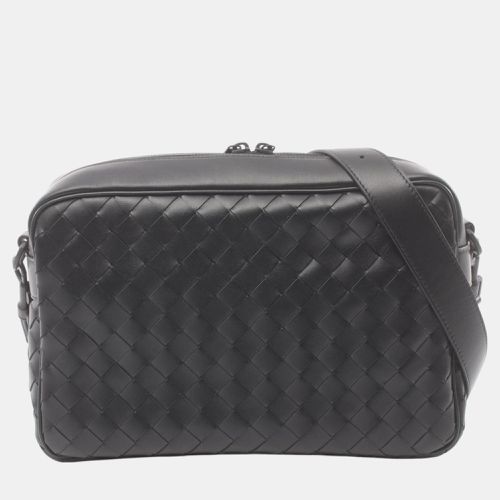 Leather Intrecciato Medium Camera Bag - Bottega Veneta - Modalova