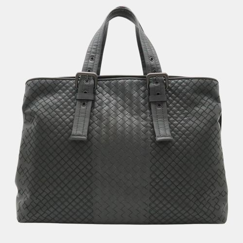 Leather Intreccio Aurelio tote bag - Bottega Veneta - Modalova