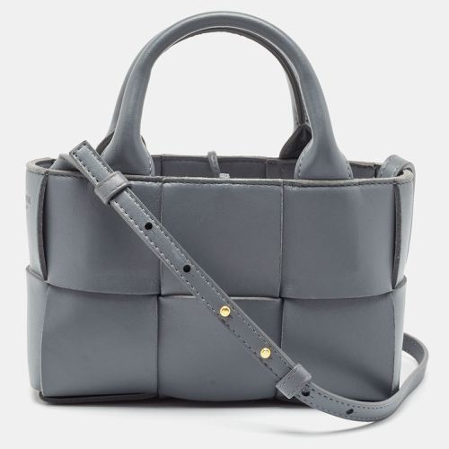 Bottega Veneta Grey Intreccio Leather Candy Arco Tote - Bottega Veneta - Modalova