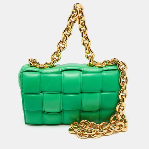 Bottega Veneta Green Padded Leather Cassette Chain Bag - Bottega Veneta - Modalova