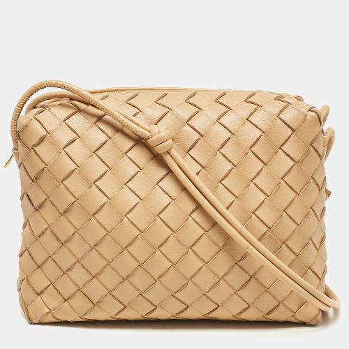 Bottega Veneta Beige Intrecciato Leather Small Loop Camera Bag - Bottega Veneta - Modalova