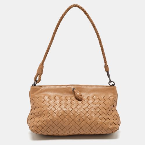 Bottega Veneta Sand Brown Intrecciato Leather Shoulder Bag - Bottega Veneta - Modalova