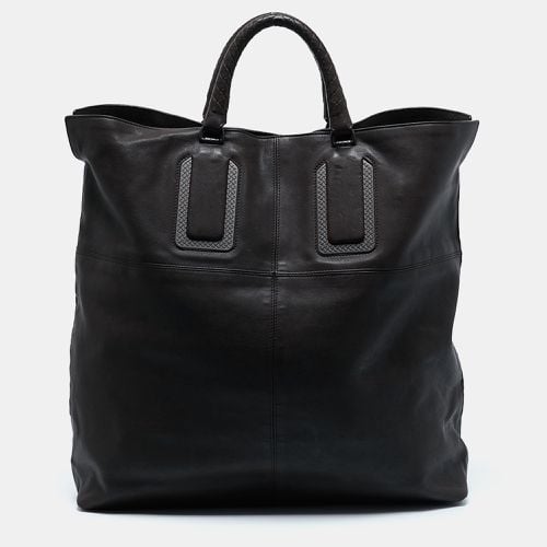 Choco Leather Oversized Tote - Bottega Veneta - Modalova