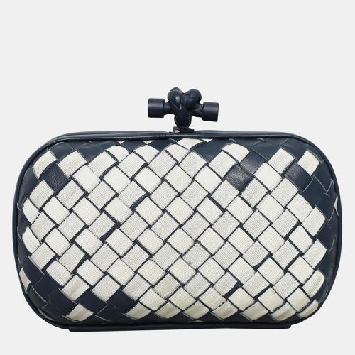 Bottega Veneta Fabric & Leather Intrecciato Knot Clutch Bag - Bottega Veneta - Modalova