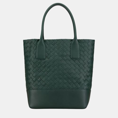 Bottega Veneta Green Nappa Intrecciato Tote - Bottega Veneta - Modalova