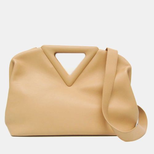 Bottega Veneta Beige Point Medium Leather Handbag - Bottega Veneta - Modalova