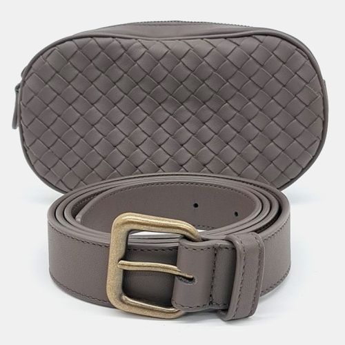 Bottega Veneta Brown Leather mesh belt bag - Bottega Veneta - Modalova