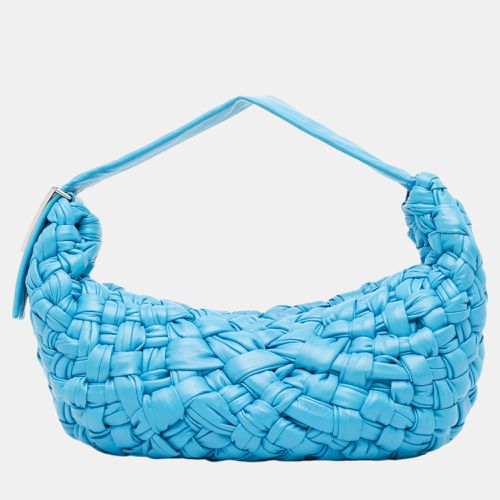 Bottega Veneta Blue Foulard Intrecciato Banana - Bottega Veneta - Modalova