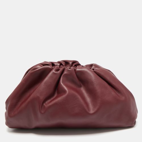 Bottega Veneta Burgundy Leather Leather Teen Pouch - Bottega Veneta - Modalova