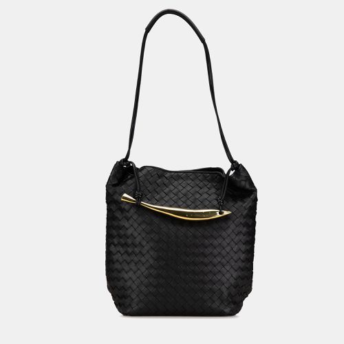 Bottega Veneta Black Lambskin Intrecciato Sardine Hobo - Bottega Veneta - Modalova