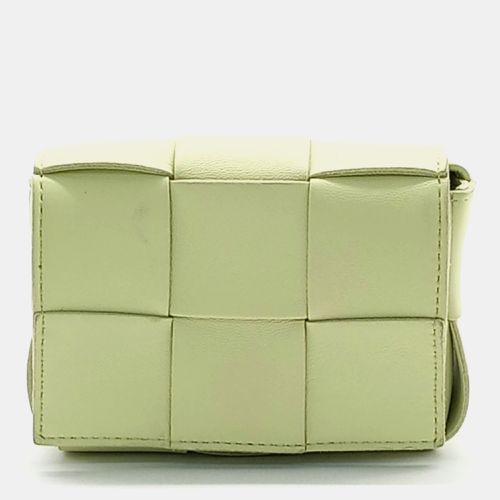 Bottega Veneta Green Leather Candy Cassette Bag - Bottega Veneta - Modalova