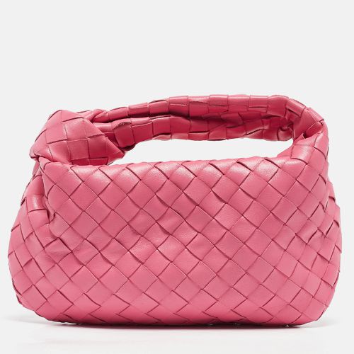 Bottega Veneta Pink Intrecciato Leather Mini Jodie Hobo - Bottega Veneta - Modalova