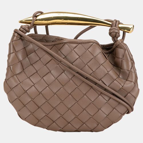 Bottega Veneta Brown Baby Lambskin Intrecciato Sardine Bag - Bottega Veneta - Modalova