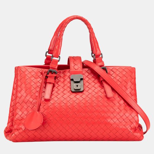 Bottega Veneta Red Small Intrecciato Roma - Bottega Veneta - Modalova