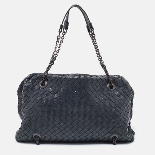 Bottega Veneta Black Intrecciato Leather Shoulder Bag - Bottega Veneta - Modalova