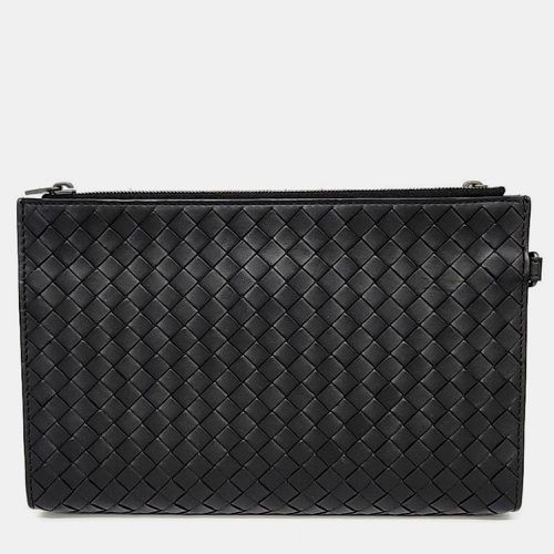 Bottega Veneta Black Leather Clutch - Bottega Veneta - Modalova