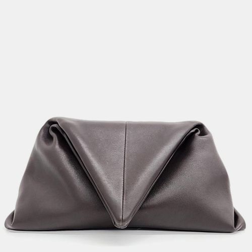 Bottega Veneta Brown Leather Trine Clutch - Bottega Veneta - Modalova