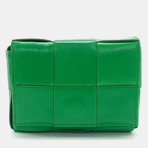 Bottega Veneta Green Leather Candy Cassette Bag - Bottega Veneta - Modalova