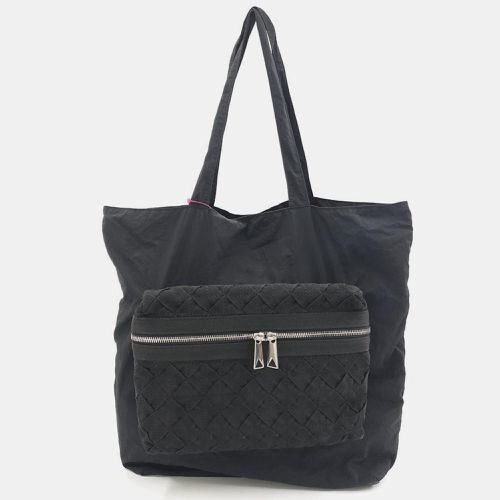 Bottega Veneta Black Canvas Shoulder Bag - Bottega Veneta - Modalova