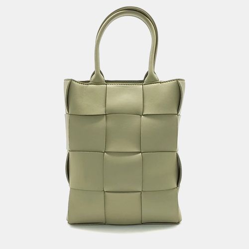 Bottega Veneta Green Leather Mini Cassette Tote Bag - Bottega Veneta - Modalova