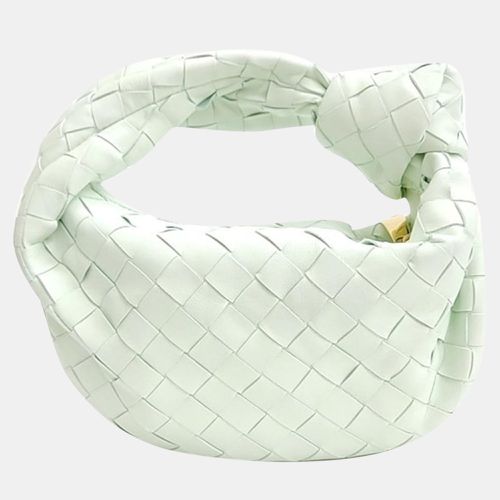 Bottega Veneta Green Leather Jodie Mini Top Handle Bag - Bottega Veneta - Modalova