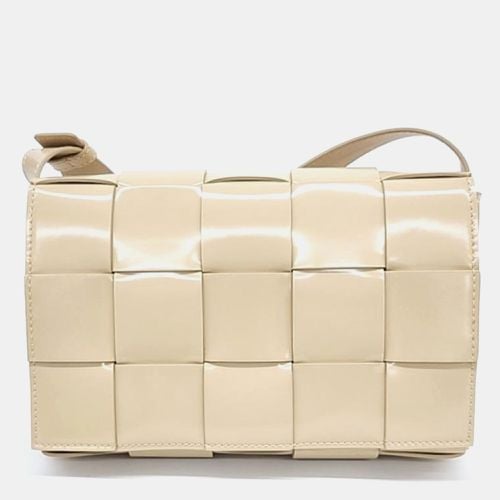 Bottega Veneta Beige Leather Cassette Shoulder Bag - Bottega Veneta - Modalova