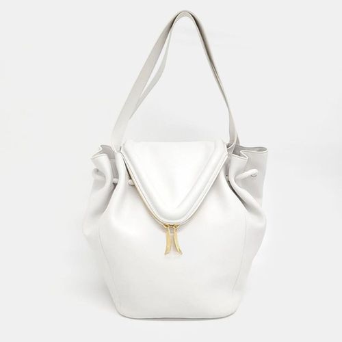 Bottega Veneta White Leather Beak Tote Bag - Bottega Veneta - Modalova