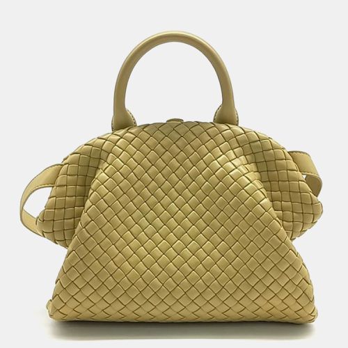 Bottega Veneta Beige Intrecciato Leather Small Top Handle bag - Bottega Veneta - Modalova