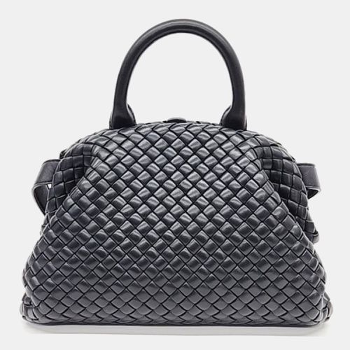 Bottega Veneta Black Leather Small Top Handle Bag - Bottega Veneta - Modalova