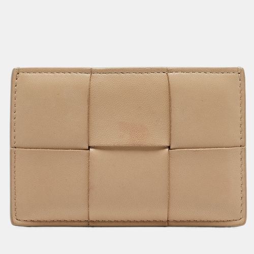 Intrecciato Leather Cassette Flat Card Holder - Bottega Veneta - Modalova