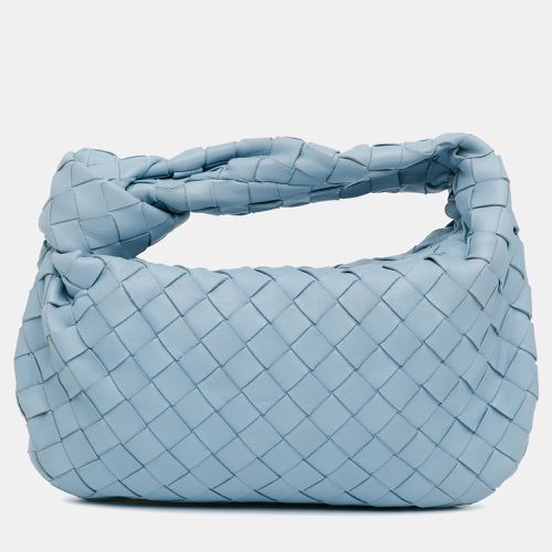 Bottega Veneta Blue Nappa Intrecciato Leather Mini Jodie Shoulder Bag - Bottega Veneta - Modalova