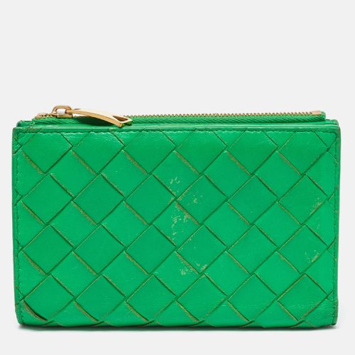 Bottega Veneta Green Intrecciato Leather Bifold Wallet - Bottega Veneta - Modalova