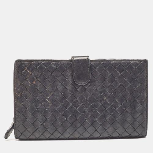 Intrecciato Leather French Flap Wallet - Bottega Veneta - Modalova