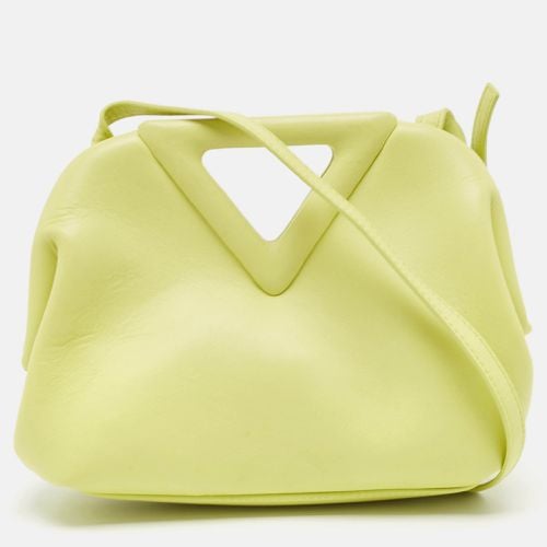 Bottega Veneta Yellow Leather Small Point Shoulder Bag - Bottega Veneta - Modalova